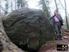 Findling 1 bei Haselberg nahe Wierzen in der Märkischen Schweiz, Brandenburg, (D) (1) 24. Januar 2016.JPG